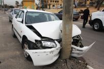 صور: إصابة متوسطة لسيدة بحادث طرق في شارع كيدم بمدينة يافا